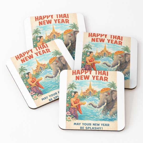 Item preview, Songkran Thai New Year Celebration in Bangkok near Wat Phra Kaew and Chao Phraya River designed and sold by Aryabek.