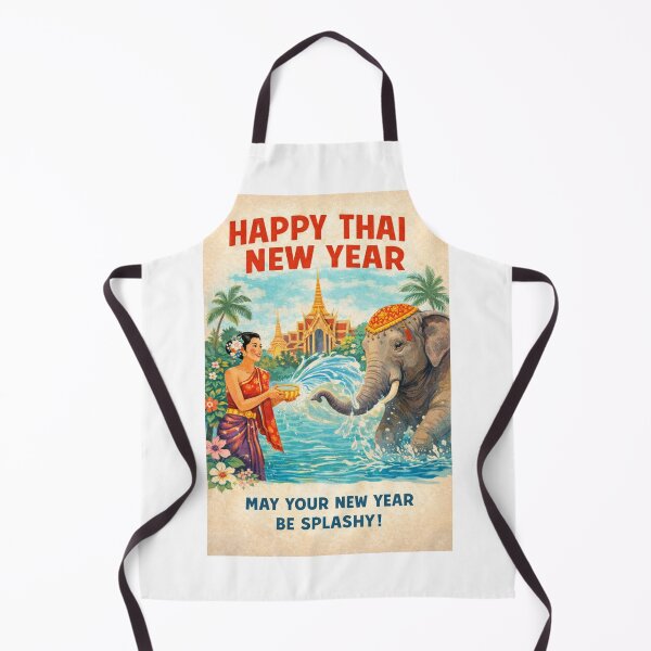 Item preview, Songkran Thai New Year Celebration in Bangkok near Wat Phra Kaew and Chao Phraya River designed and sold by Aryabek.