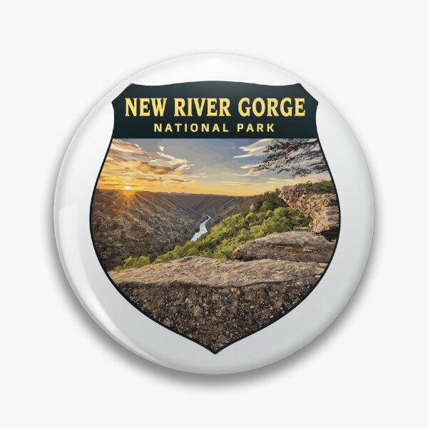 Item preview, New River Gorge National Park Retro Bridge designed and sold by Gideon Emmerich.