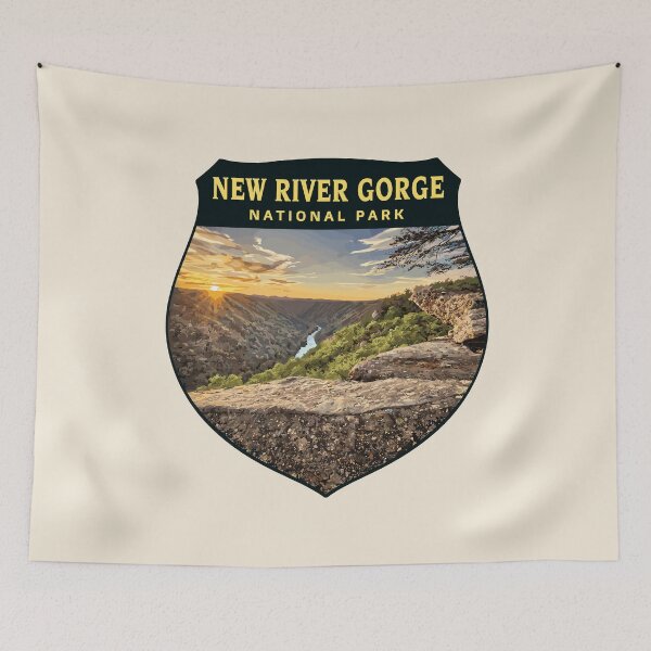 Item preview, New River Gorge National Park Retro Bridge designed and sold by Gideon Emmerich.