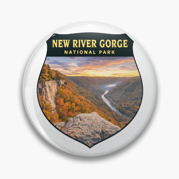 Item preview, New River Gorge National Park Retro Bridge designed and sold by Gideon Emmerich.