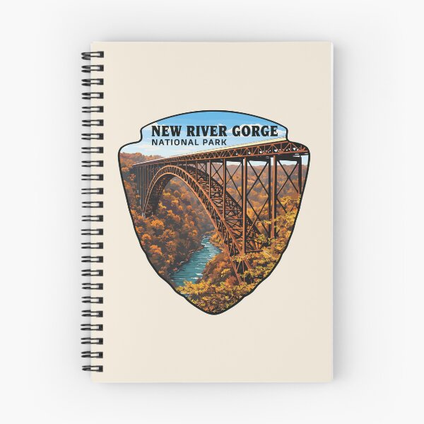 Item preview, New River Gorge National Park Retro Bridge designed and sold by Gideon Emmerich.