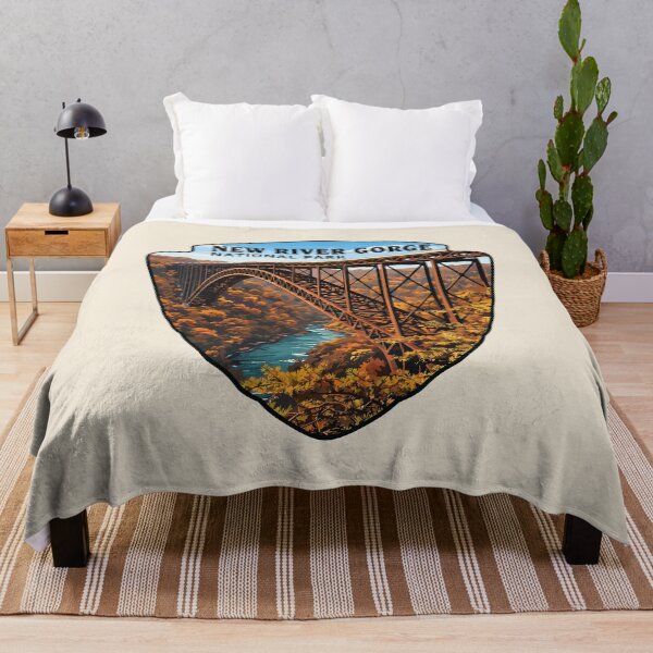 Item preview, New River Gorge National Park Retro Bridge designed and sold by Gideon Emmerich.