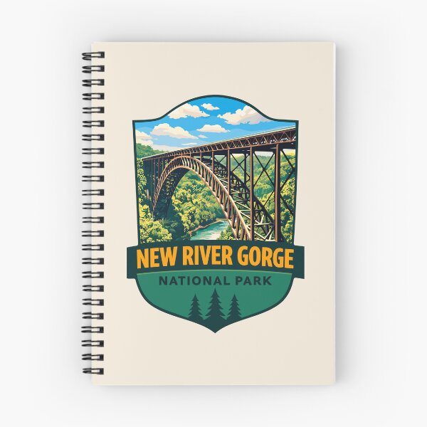 Item preview, New River Gorge National Park Retro Bridge designed and sold by Gideon Emmerich.