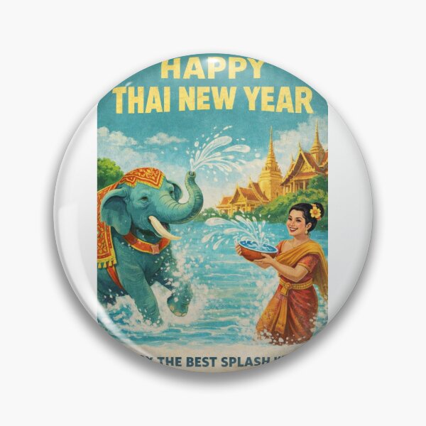 Item preview, Songkran Thai New Year Festival in Bangkok with Wat Arun and Grand Palace designed and sold by Aryabek.