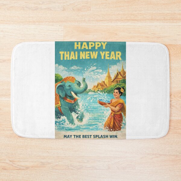 Item preview, Songkran Thai New Year Festival in Bangkok with Wat Arun and Grand Palace designed and sold by Aryabek.