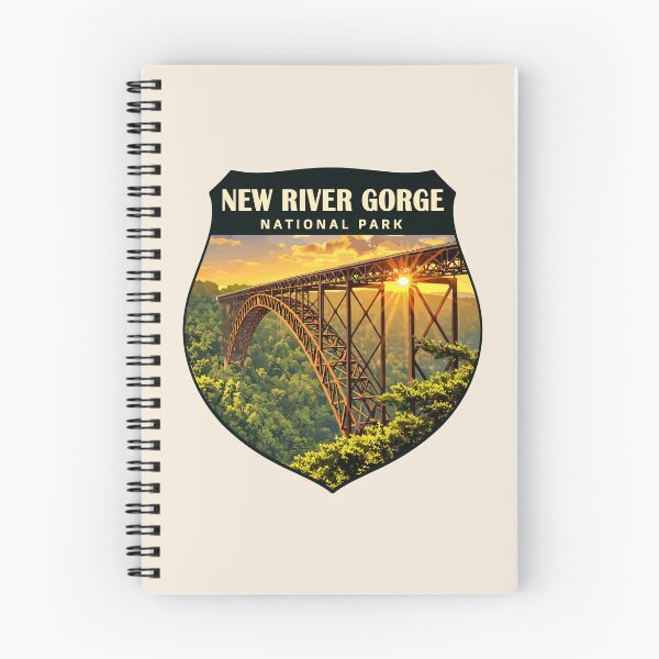 Item preview, New River Gorge National Park Retro Bridge designed and sold by Gideon Emmerich.