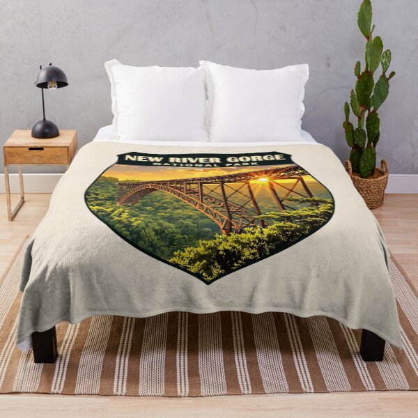 Item preview, New River Gorge National Park Retro Bridge designed and sold by Gideon Emmerich.