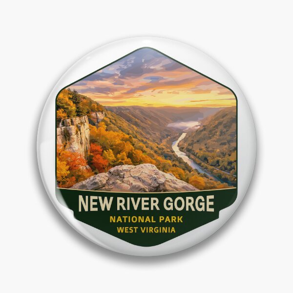 Item preview, New River Gorge National Park Retro Bridge designed and sold by Gideon Emmerich.