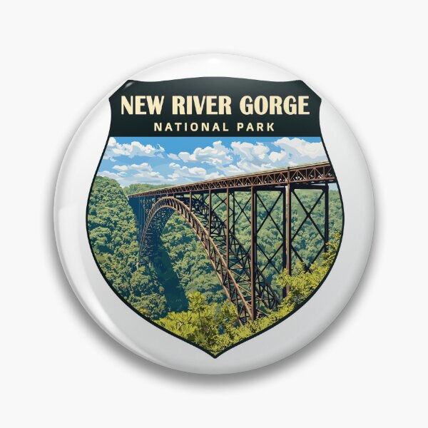Item preview, New River Gorge National Park Retro Bridge designed and sold by Gideon Emmerich.