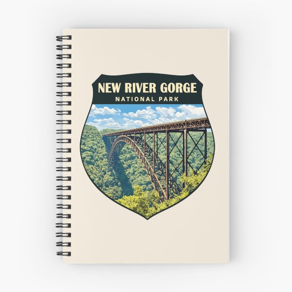Item preview, New River Gorge National Park Retro Bridge designed and sold by Gideon Emmerich.