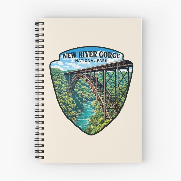 Item preview, New River Gorge National Park Retro Bridge designed and sold by Gideon Emmerich.