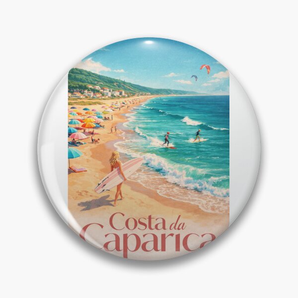 Item preview, Costa da Caparica Surf Coast Lisbon District Atlantic Beaches and Almada Coastline designed and sold by Aryabek.