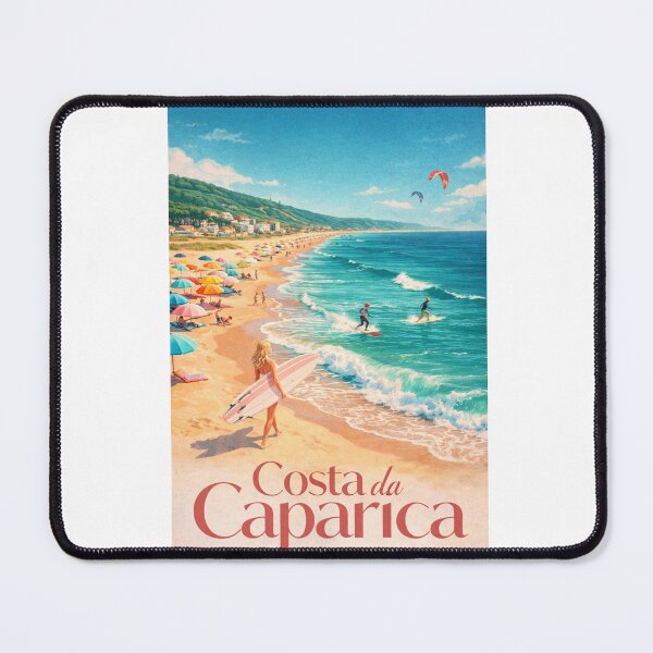 Item preview, Costa da Caparica Surf Coast Lisbon District Atlantic Beaches and Almada Coastline designed and sold by Aryabek.