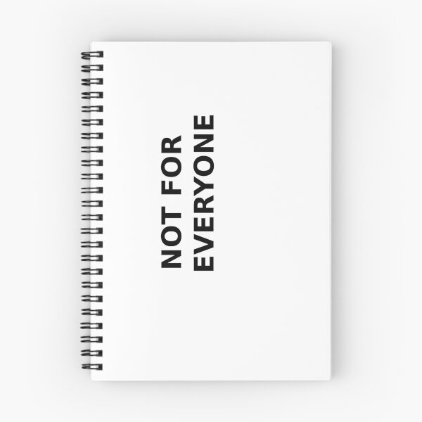 Item preview, Not For Everyone – Minimalist Dark Aesthetic Quote Design designed and sold by IrynaLineArt.
