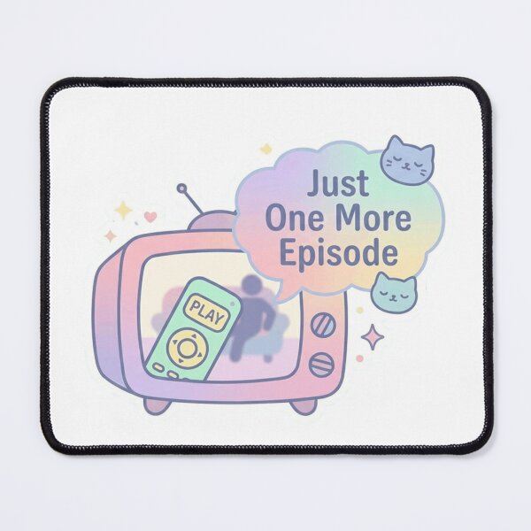 Item preview, Just One More Episode Binge Watching Sticker designed and sold by CutePlix.
