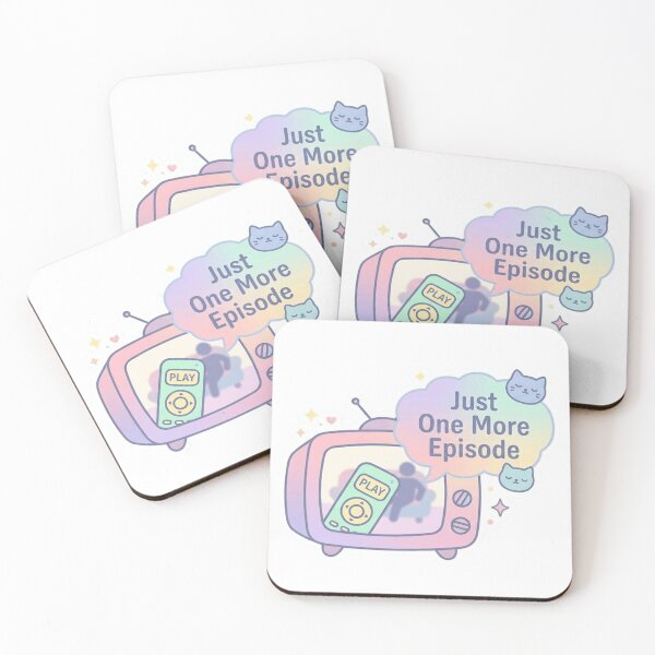 Item preview, Just One More Episode Binge Watching Sticker designed and sold by CutePlix.