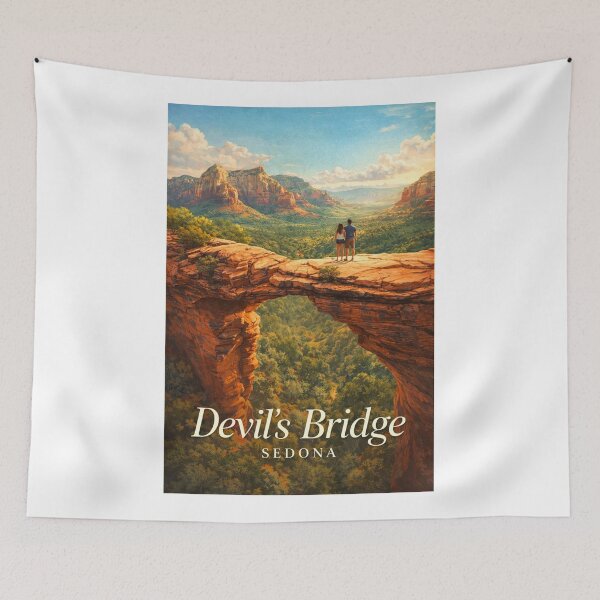 Item preview, Devils Bridge Sedona Arizona Red Rock State Park Coconino National Forest Landscape designed and sold by Aryabek.