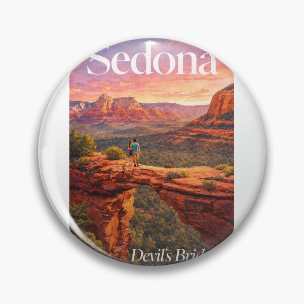 Item preview, Devils Bridge Sedona Arizona Red Rock Arch Over Verde Valley and Oak Creek Canyon designed and sold by Aryabek.
