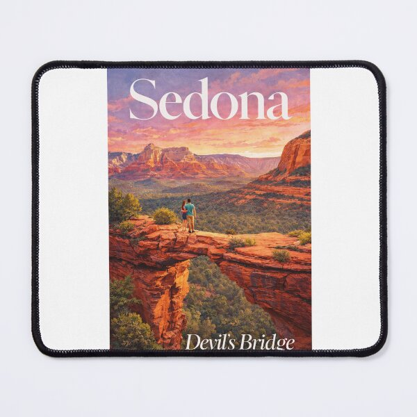 Item preview, Devils Bridge Sedona Arizona Red Rock Arch Over Verde Valley and Oak Creek Canyon designed and sold by Aryabek.