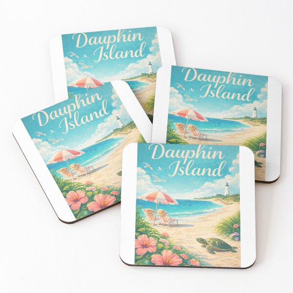 Item preview, Dauphin Island Alabama Gulf Coast Mobile Bay and Fort Gaines Lighthouse Shore designed and sold by Aryabek.