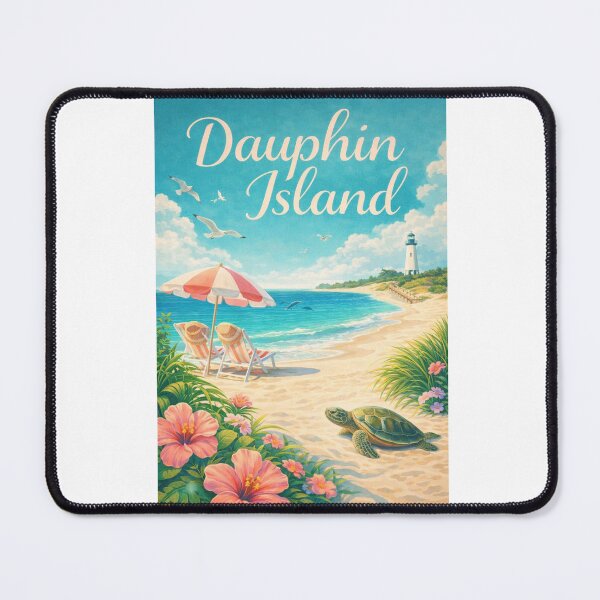 Item preview, Dauphin Island Alabama Gulf Coast Mobile Bay and Fort Gaines Lighthouse Shore designed and sold by Aryabek.