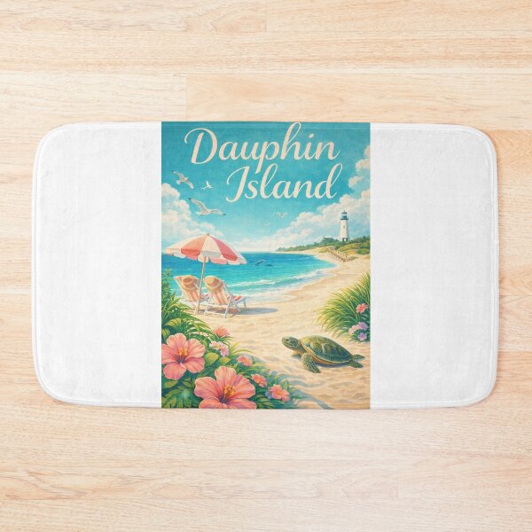 Item preview, Dauphin Island Alabama Gulf Coast Mobile Bay and Fort Gaines Lighthouse Shore designed and sold by Aryabek.