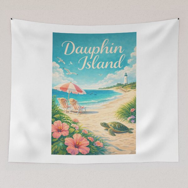 Item preview, Dauphin Island Alabama Gulf Coast Mobile Bay and Fort Gaines Lighthouse Shore designed and sold by Aryabek.