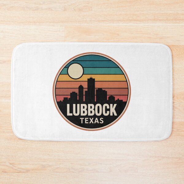 Item preview, Lubbock Texas Retro Sunset Skyline designed and sold by CircinusStore.