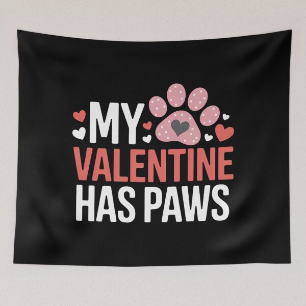 Item preview, My Valentine Has Paws, Pet Lover Valentines Day designed and sold by Formatage.