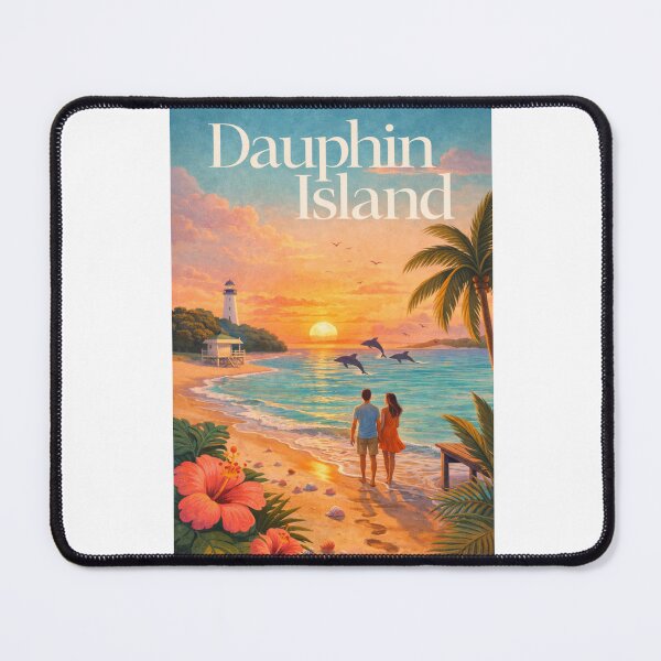 Item preview, Dauphin Island Alabama Gulf Coast Sunset near Fort Gaines and Mobile Bay designed and sold by Aryabek.