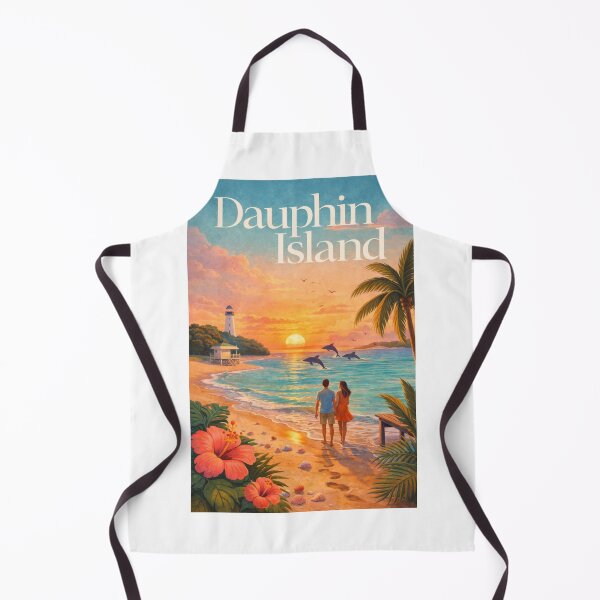 Item preview, Dauphin Island Alabama Gulf Coast Sunset near Fort Gaines and Mobile Bay designed and sold by Aryabek.