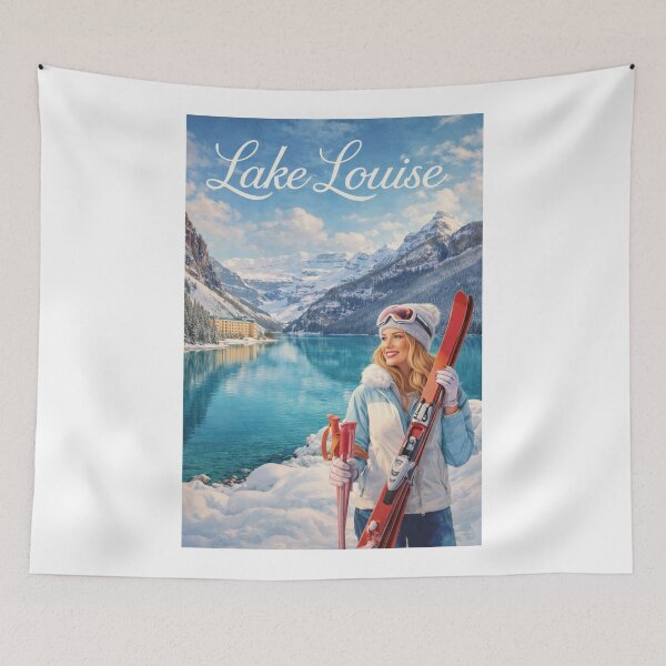 Item preview, Lake Louise Banff National Park Alberta Canadian Rockies Winter Landscape Victoria Glacier designed and sold by Aryabek.