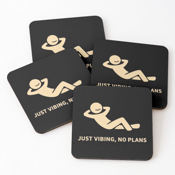 Item preview, Just Vibing No Plans Funny Minimal Design designed and sold by Tropivaro.