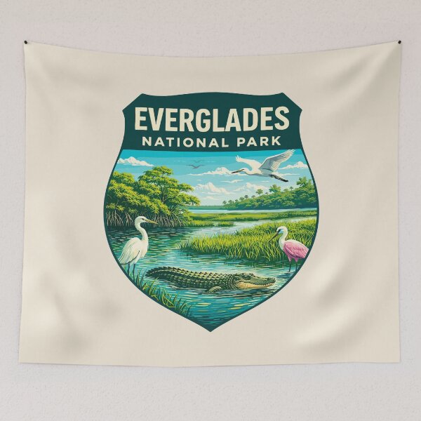 Item preview, Everglades National Park Wildlife Retro Florida designed and sold by Gideon Emmerich.