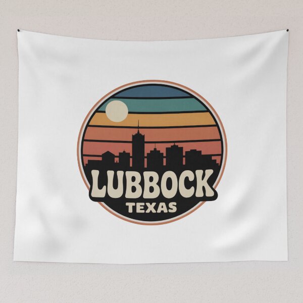 Item preview, Lubbock Texas: Sunset Skyline Groovy Double Ring designed and sold by CircinusStore.