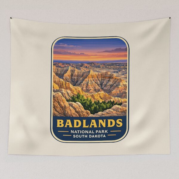 Item preview, Badlands National Park South Dakota Sticker designed and sold by Gideon Emmerich.