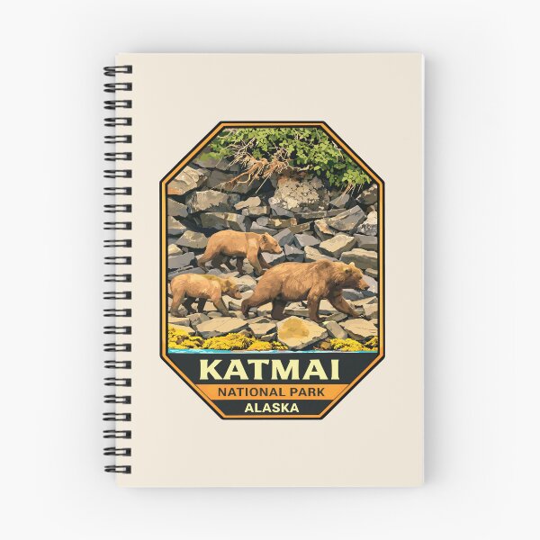 Item preview, Katmai National Park Retro Bear Alaska designed and sold by Gideon Emmerich.