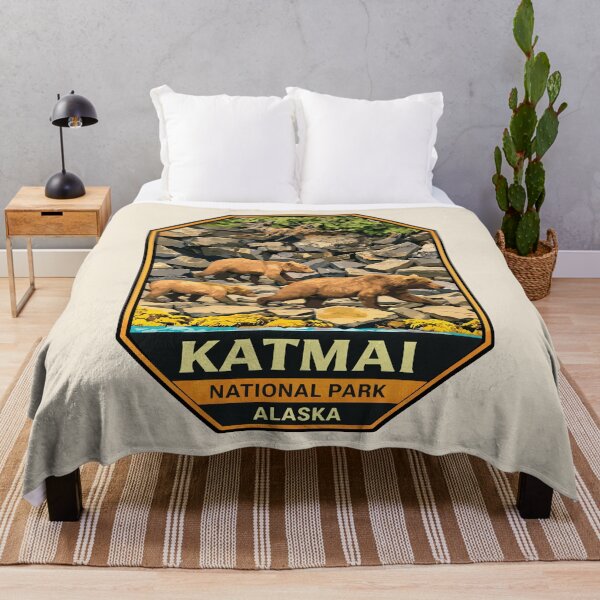 Item preview, Katmai National Park Retro Bear Alaska designed and sold by Gideon Emmerich.
