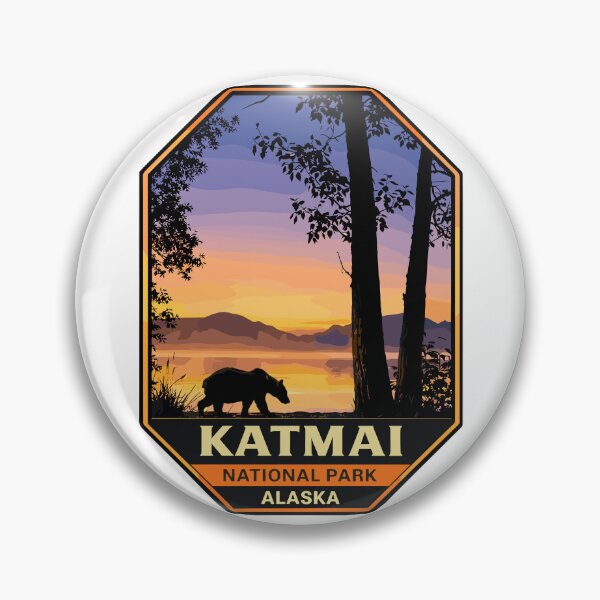 Item preview, Katmai National Park Retro Bear Alaska designed and sold by Gideon Emmerich.