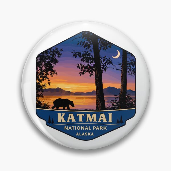 Item preview, Katmai National Park Retro Bear Alaska designed and sold by Gideon Emmerich.