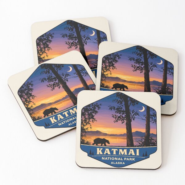 Item preview, Katmai National Park Retro Bear Alaska designed and sold by Gideon Emmerich.