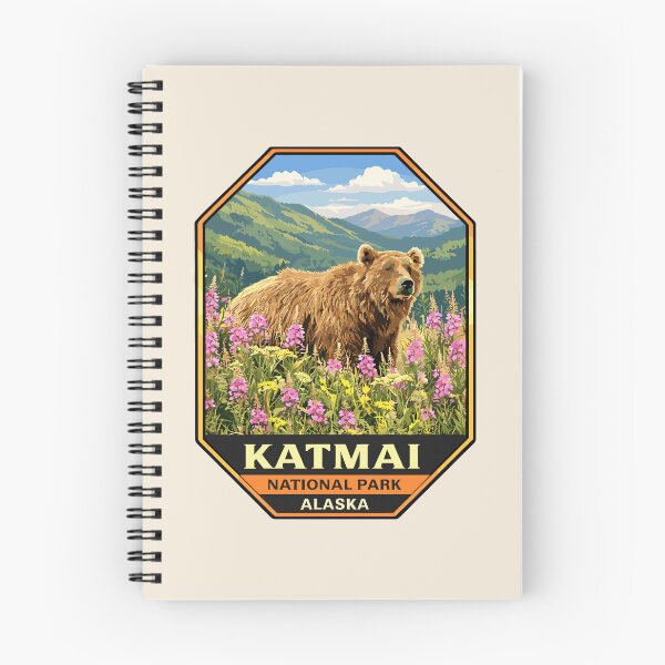 Item preview, Katmai National Park Retro Bear Alaska designed and sold by Gideon Emmerich.