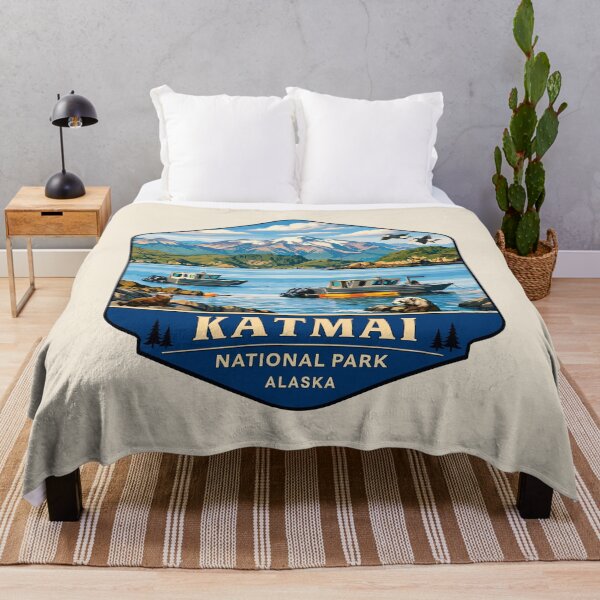 Item preview, Katmai National Park Retro Bear Alaska designed and sold by Gideon Emmerich.