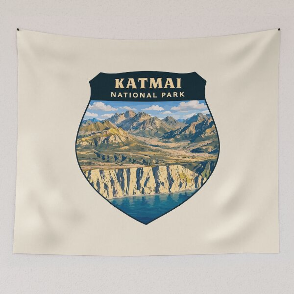 Item preview, Katmai National Park Retro Bear Alaska designed and sold by Gideon Emmerich.