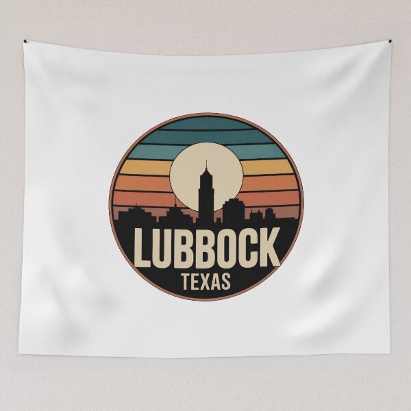 Item preview, Lubbock Texas: Sunset Skyline Large Centered Moon designed and sold by CircinusStore.
