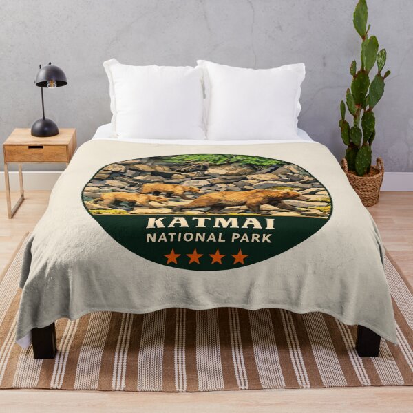 Item preview, Katmai National Park Retro Bear Alaska designed and sold by Gideon Emmerich.