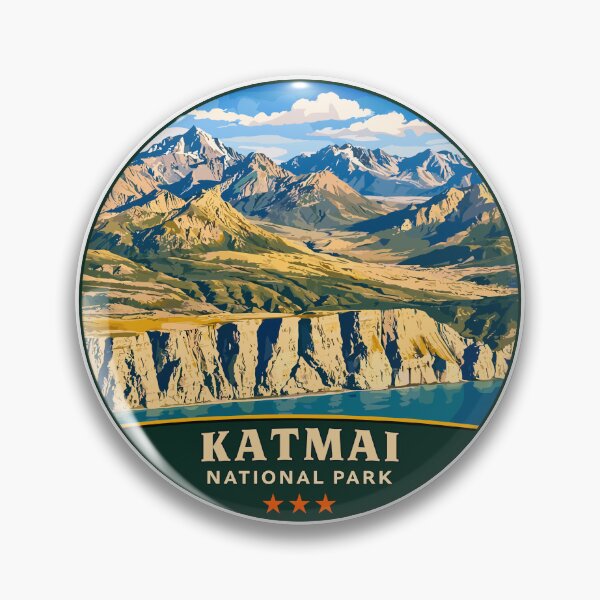 Item preview, Katmai National Park Retro Bear Alaska designed and sold by Gideon Emmerich.