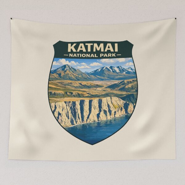 Item preview, Katmai National Park Alaska Retro designed and sold by Gideon Emmerich.