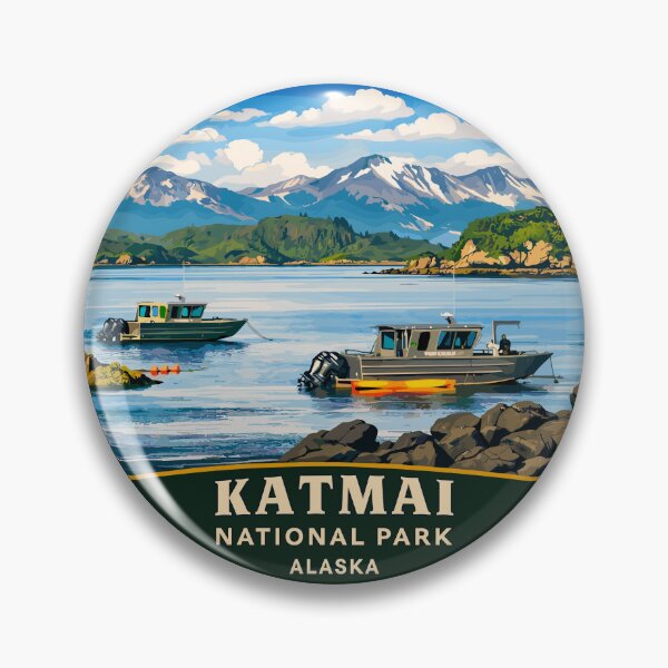 Item preview, Katmai National Park Alaska Retro designed and sold by Gideon Emmerich.